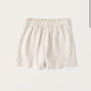 Abercrombie & Fitch Linen-Blend Pull-On Shorts
